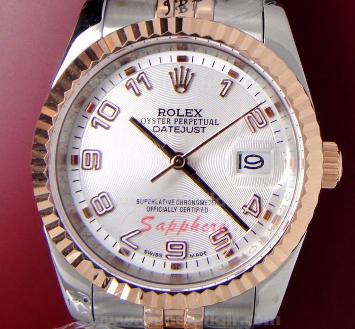 Rolex Datejust Replica watch: 2-Tone Rose Gold for Man